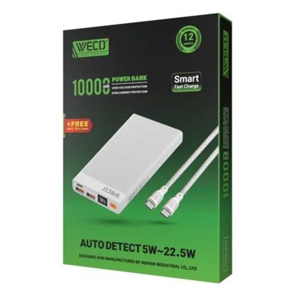 پاوربانک 22.5 وات ویکو مدل We-101 ظرفیت 10000 میلی آمپر ساعت