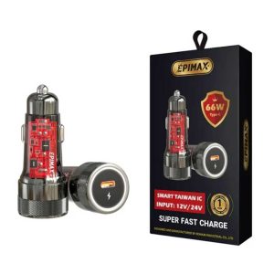 شارژر فندکی EPIMAX EU-156 PD 66W