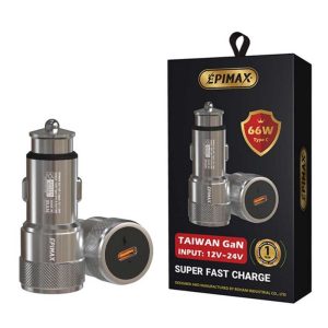 شارژر فندکی EPIMAX EU-154 PD ظرفیت ۶۶ وات
