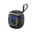 اسپیکر بلوتوثی LENYES S864 با حلقه آویز و نورپردازی RGB حلقه‌ای روی بدنه - نمای سه‌بعدی