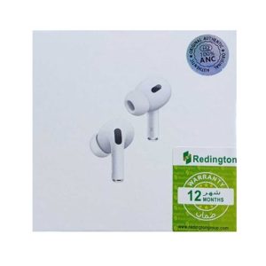 جعبه هندزفری AirPods Pro 2 طرح اصلی سفید با نشان H2 ANC