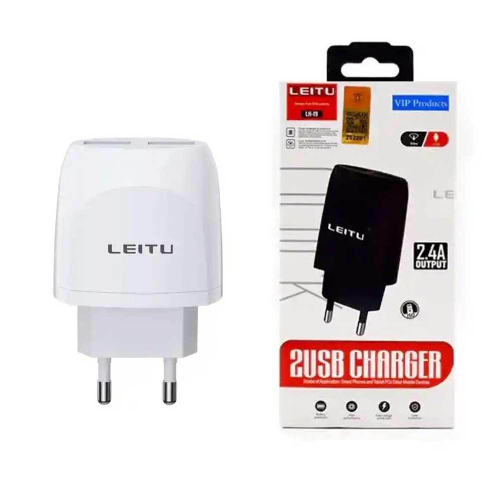 آداپتور شارژر لیتو مدل LEITU LH-19 2USB