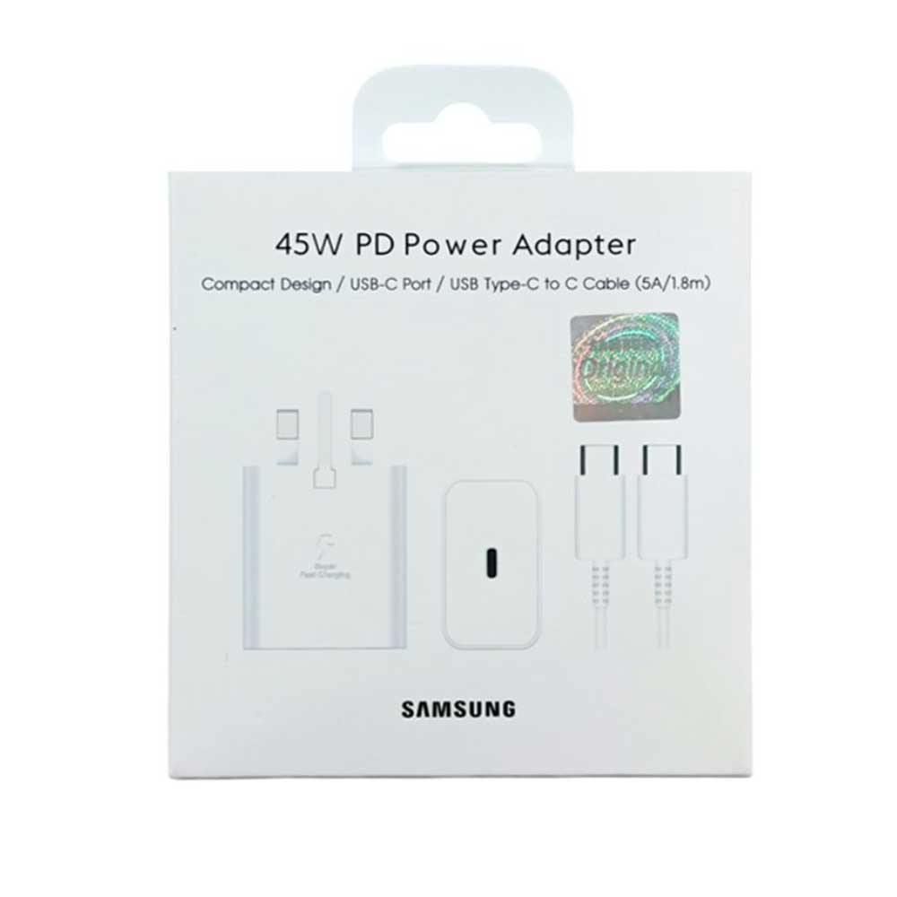 آداپتور با کابل دو سر تایپ سی سامسونگ مدل SAMSUNG PD 45W T4510