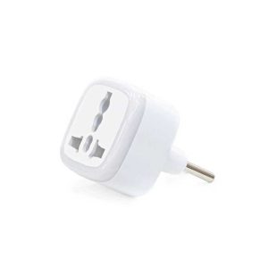 تبدیل 3 به 2 چراغ دار لاین پاور M-03 سفید با ورودی یونیورسال و نوار LED