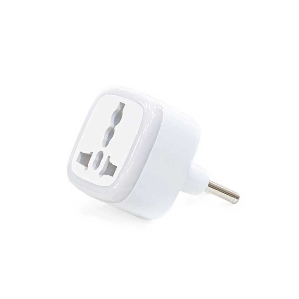 تبدیل 3 به 2 چراغ دار لاین پاور M-03 سفید با ورودی یونیورسال و نوار LED