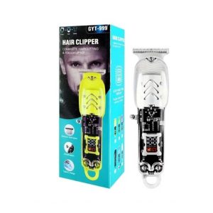خرید ماشین اصلاح GYT-999 با بدنه شفاف و نمایشگر دیجیتال شارژ باتری