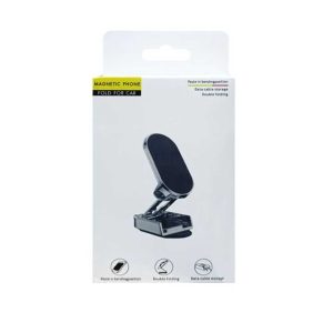 هولدر مغناطیسی تاشو خودرو مدل Double Folding با پایه چسبی و نگهدارنده کابل