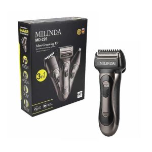ماشین اصلاح و ست گرومینگ ۳ در ۱ مردانه Milinda مدل MD-226 همراه جعبه بسته بندی